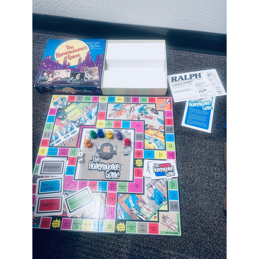 Vintage 1986 The Honeymooners Game TSR Retro TV Show Board Game Jackie Gleason